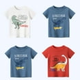 thumbnail image 6 of WOLLED Kids Boys Crewneck T-Shirt Toddler Casual Short Sleeve Tees for 1-9 Years Baby Summer Prints Shirt, 6 of 9
