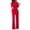 Red, variant on Womens Clothes Clearance asdoklhq Womens Jumpsuits and Rompers,Solid Off Shoulder Short Sleeve With Belt Slim Jumpsuit