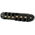 thumbnail image 2 of Guitar Roller Saddle Bridge Aluminium Alloy Black Tune Tailpiece Bridge Replacement with Threaded Post for 6 String Electric Guitar, 2 of 14