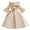 w93# Beige221, variant on Wuxian Girls Princess Bridesmaid Pageant Gown Dresses Floral Embroidery Solid Color Off-Shoulder Flare Sleeve Big Bow A-Line Birthday Party Wedding Christmas Dress,Beige,6-7 Years