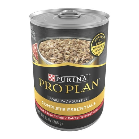 Purina Pro Plan Mordels in Gravy Wet Dog Food for Adult Dogs Beef, 13 oz Cans (12 Pack)