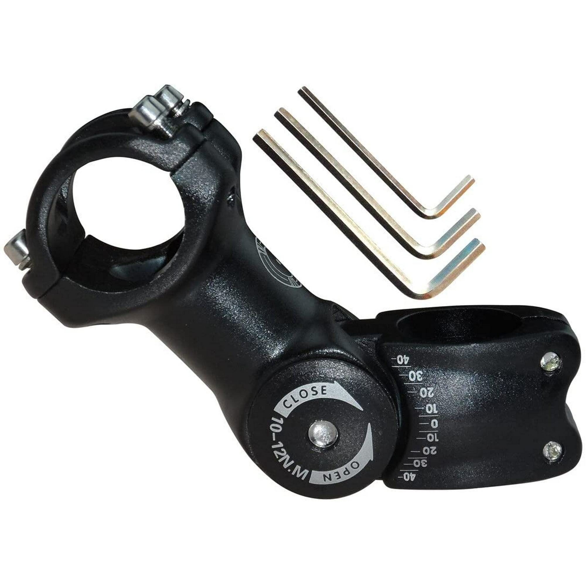 Bqhagfte 60 60 Degree 90mm 100mm 110mm Adustable Stem Bike Fork Extender Bicycle Handlebar Rise Clamp Adaptor Mtb Road Fixed Gear Aluminium Alloy He