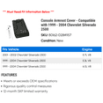 thumbnail image 2 of Console Armrest Cover - Compatible with 1999 - 2004 Chevy Silverado 2500 2000 2001 2002 2003, 2 of 2