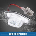 thumbnail image 6 of Unique Bargains 1 Pair Car 6000K White LED License Plate Light Assembly 34102-SLN-A01 2835SMD for Honda Civic 2012, 6 of 6