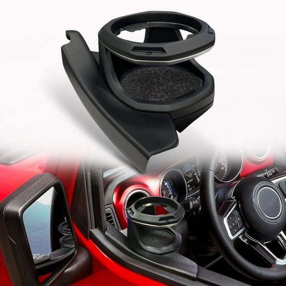 Furulu Left Window Cup Holder for Jeep Wrangler (JL) / Gladiator (JT) Left-Side 2018-2023