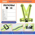 thumbnail image 2 of AYKRM 9 Color Reflective Vest with Hi Vis Bands, Fully Adjustable & Multi-Purpose: Running, Cycling, Motorcycle Safety, Dog Walking - High Visibility, 2 of 4