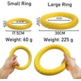 thumbnail image 2 of Yellow - Dog Fitness Ring, Dog Bite Ring, Dog Agility Exercise Equipment, Interactive Rope Training Ring for Small and Large Dogs, Outer Diameter: 17.5cm, inside diameter: 12.5 cm (1 piece, small size), 2 of 5