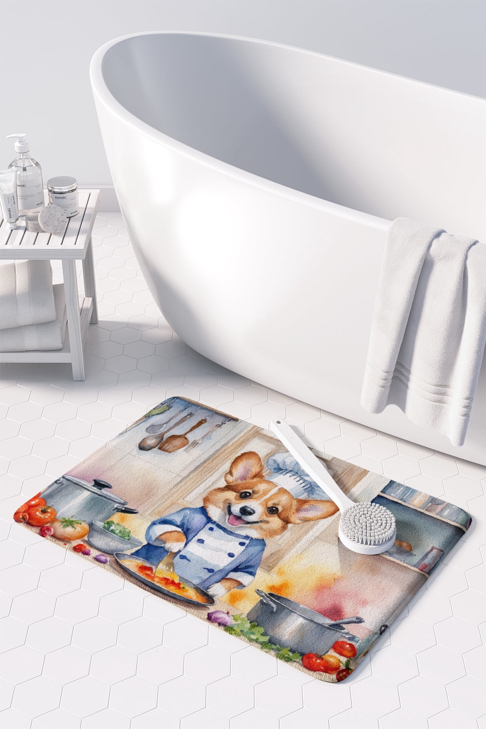 Yorkie Yorkshire Terrier The Chef Memory Foam Kitchen Mat