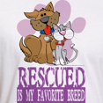 thumbnail image 3 of CafePress - Rescued Is My Favorite Breed Fitted T Shirt - Fitted T-Shirt, Vintage Fit Soft Cotton Tee, 3 of 4