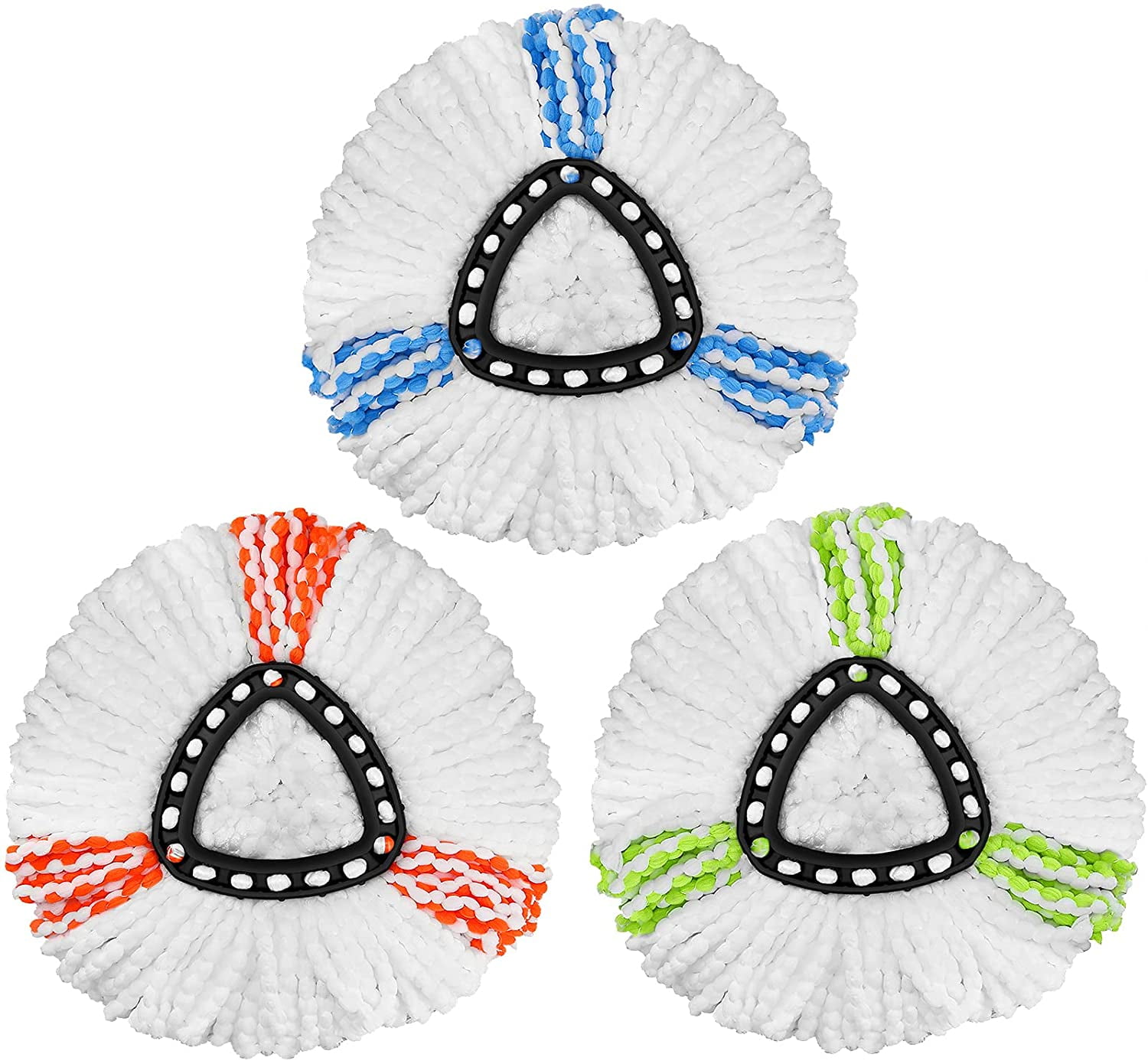 4 Pack Spin Mop Replacement Heads Microfiber Spin Mop Refills Easy Cleaning Mop Head