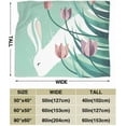 thumbnail image 3 of Super-Soft Rabbit, Resting Micro Fleece Blanket,Suitable for Sofa Blankets for Adults and Children, Bed Blankets 80"" x60, 3 of 5
