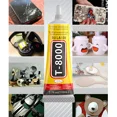 thumbnail image 3 of Waterproof Transparent T8000 Bead Glue for Jewelry Making Mobile Screen Phone Rhinestones Fabric Textile Super Adhesive 15/110ml, 3 of 7