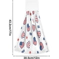 thumbnail image 3 of SKYSONIC 2 PCS Kitchen Towels with Hanging Loop, Heart USA America Flag and Stars Dish Towels for Kitchen, Absorbent Kitchen Hand Towels , 12"x17", 3 of 6