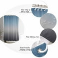 thumbnail image 6 of Grey Ombre Waterproof Fabric Shower Curtain, Navy Blue Gray Gradient Modern Abstract Art Shower Curtain for Bathroom Curtains Bathtubs Hotel Washable Shower Curtains with 12 Hooks Stall 54x78in, 6 of 6