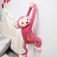 thumbnail image 3 of Creative Monkey Tissue Box Cartoon Tissue Cover Paper Holder Napkin Box Paper Storage for Car Home Bathroom(Pink), 3 of 5