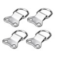thumbnail image 1 of 25pcs D-Ring Picture Frame Hanging Hooks Double Hole Hangers with 50pcs 3x10 Silver Screws (Silver), 1 of 3