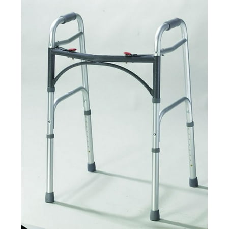 Folding 2-button walker, adult, case of 4