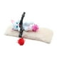 thumbnail image 2 of Figura de gato de casa de muñecas con tapete de peluche, juego de simulación, estatuas de animales en miniatura para Blanco, 2 of 9