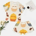 thumbnail image 4 of Cartoon Cake Pajamas Set Womens Loungewear Sleepwear 2 Piece PJ Sets, 4 of 7