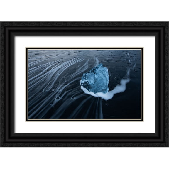 Zhang, Mei 14x10 Black Ornate Wood Framed with Double Matting Museum Art Print Titled - The Heart of the Ocean