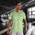 thumbnail image 3 of Wukai Daisies Flowers Print Men's Short-Sleeved Mesh T-Shirt,Quick-Dry Short Sleeve Workout T-Shirt-Medium, 3 of 8