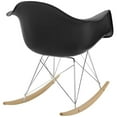 thumbnail image 3 of Modway Rocker Plastic Lounge Chair in Black, 3 of 4