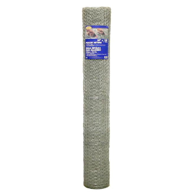 Midwest Air Technologies YardGard 72" x 150' Steel Poultry Fence Netting