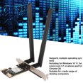 thumbnail image 4 of PC  Adapter Card, 2.4G 5G 6G BE200NGW  5.4 PCIe X1 WiFi 7 Card  for Computer for  OS, 4 of 8