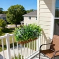 thumbnail image 5 of SHBOTO Outdoor Faux Plants UV Resistant - 12 Bouquets Realistic Artificial Eucalyptus Fern Lavender Greenery for Patio Garden Front Porch Decor Weatherproof Fake Plants for Outside, 5 of 7