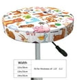 thumbnail image 4 of Kll Animal Cartoon Style Round Bar Chair Cushion Cover 13 Inch,Bar Stool Protector With Elastic, Soft Washable, 4 of 7