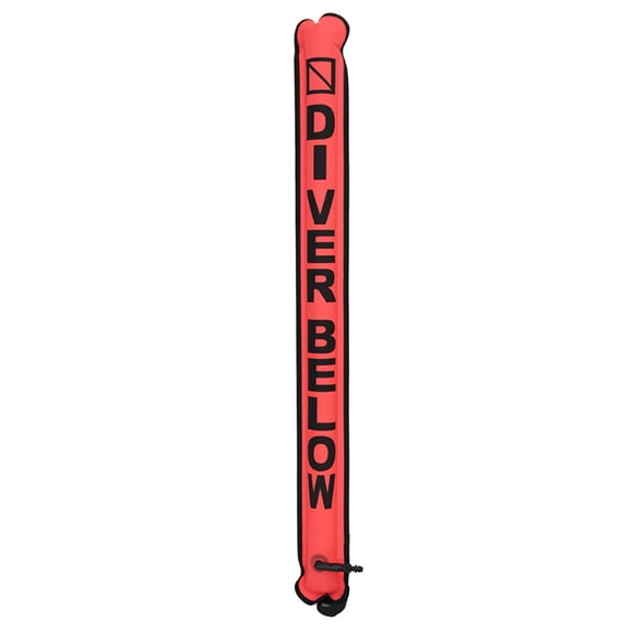 Eigraketly Boya marcadora de superficie para buceo con gancho giratorio, tubo de señal de salchicha, boquilla inflable SMB, accesorio flotante Type3 NO3