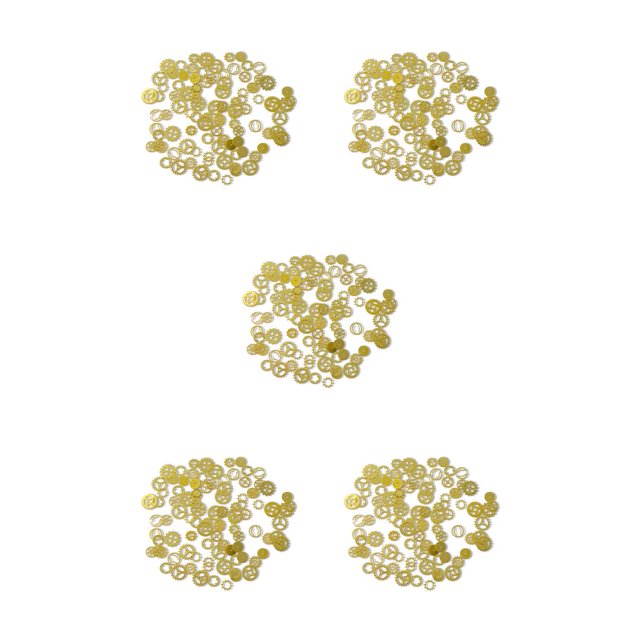 Inteprter Parches de Navidad para uñas, lentejuelas doradas con purpurina, joyería artesanal, adornos metálicos, copos, fiesta de boda, niñas Type2 NO2 Inteprter CBP180877