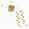 thumbnail image 7 of TOWED22 Infant Baby Boy Clothes 2-Piece Long Sleeve Crew Neck Sweatshirt Tops Casual Pocket Joggers Pants Cartoon Outfits Toddler Clothing Set(White,5-6 Y), 7 of 7