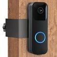 thumbnail image 2 of Anti-Theft Doorbell Mount Compatible with Blink Video Doorbell Mount Doorbell Camera Door Mount Punch Free Doorbell Mounting Bracket Not Block Doorbell Sensor for Apartment Home(Black), 2 of 10