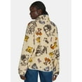 thumbnail image 3 of Winnie the Pooh Women’s Quarter Zip Print Fleece Sweatshirt, Sizes XXS-XXL, 3 of 5