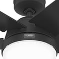 thumbnail image 4 of Ventilador de Techo Hunter con Luz LED Apto para Interior y Exterior color negro mate, 4 of 11