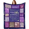 thumbnail image 1 of LHSHID Sweet 16 Gifts for Girls Blanket 16th Birthday Gifts for Girls Gifts for 16 Year Old Girl Teen Girl 16th Birthday Decorations for Girls Best Soft Throw Blanket 50x60in, 1 of 6