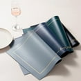 thumbnail image 3 of Joernso Faux Leather Placemat Heat Resistant Non slip Heat Insulation Waterproof Rectangle Dining Table Decoration Pad Kitchen Supplies, 3 of 7