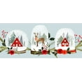 thumbnail image 2 of Barnes, Victoria 18x10 White Modern Wood Framed Museum Art Print Titled - Snow Globe Village Collection D, 2 of 4