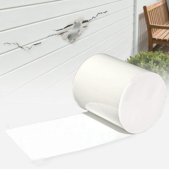 Vinyl Siding Repair Kit, Crack Hole Repair Siding Bathtub Patch Kit White Outdoor Wall House Patch Self Adhesive Waterproof Tape Easy to Install