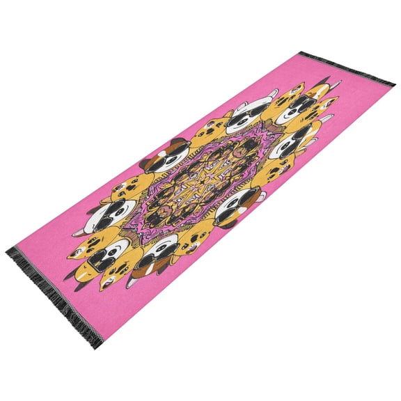Vintage Modern Runner Rug,Non Slip Machine Washable 72"x23.5" Polyester Material Pet-Friendly Durable,Applicable to Entryway Rug Living Room Rug Black Sunglasses