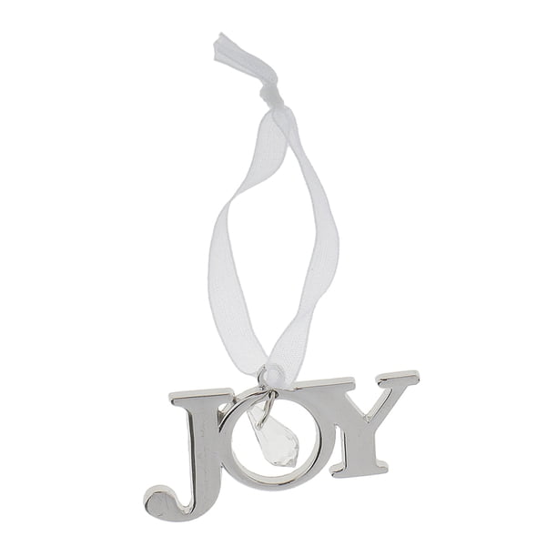 Navidad Aleación de Plata Adorno de árbol de Navidad-Paz / Esperanza / / Amor / Fe / Letras de Noel - Plata Sunnimix Decoración de la Navidad