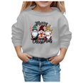 thumbnail image 1 of Sweat à Capuche Imprimé Bonhomme de Neige de Noël Automne Hiver pour Enfants, 1 of 4