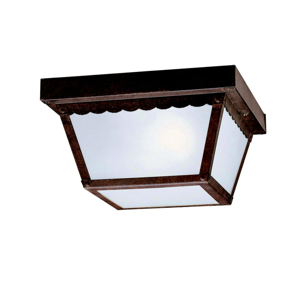 Kichler 345 2 Light Outdoor Ceiling Fixture Bronze