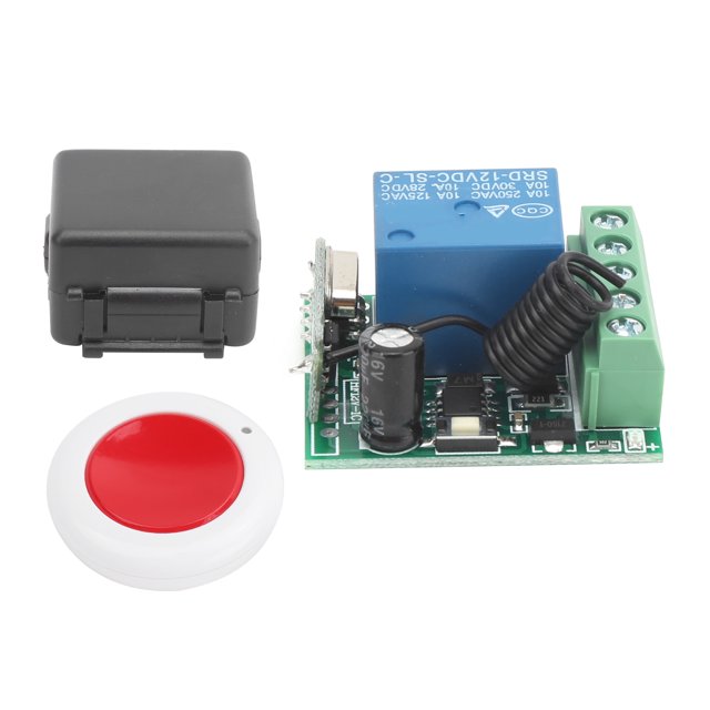 DC12V 433MHz Monocanal Relais Télécommande Sans Fil Commutateur Récepteur + Émetteur Kit Opération Facile