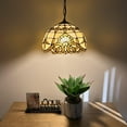 thumbnail image 3 of Tiffany Pendant Lights Baroque Style LED Bulb Included 12-Light Gold Stained Glass 12"W x 12"D x 60"H, 3 of 5