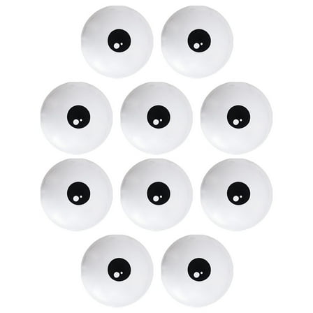 WEUVEB 10Pcs Eyeball Balloons White Latex Party Decorations for Celebration