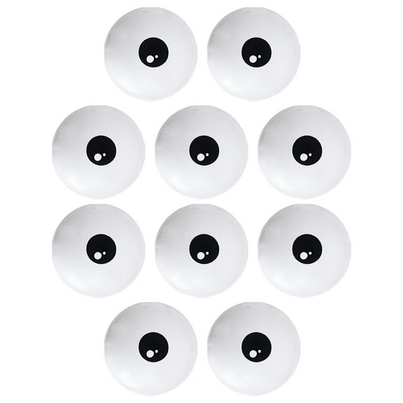 WEUVEB 10Pcs Eyeball Balloons White Latex Party Decorations for Celebration