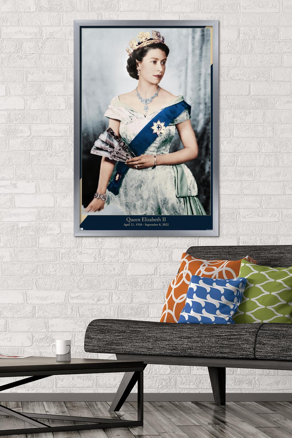 Queen Elizabeth II - Queen Wall Poster, 22.375" x 34" Framed