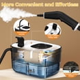 thumbnail image 5 of Powerful Steam Cleaner, 1500W ,15s Heat-Up, 6-Level Touch Control Adjustment, 1.25L Water Tank, for Floors, Sofas, Windows, Kitchen Appliances, Bathrooms,White, 5 of 7